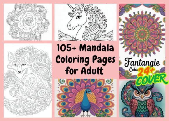 105 Mandala Coloring Pages for Adult: A Creative Escape in a Digital Age