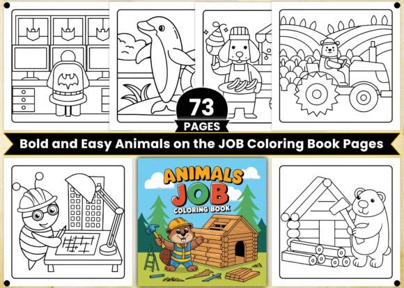Animals on the JOB Coloring Book Pages: A Creative Guide for Artists and Creators