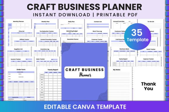 Craft Business Planner for Canva: A Practical Tool for Organized Creativity