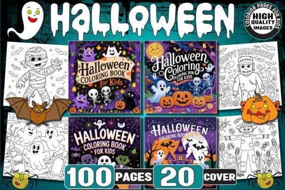 Halloween Coloring Book Pages for KDP: A Spooky Season Staple for Kids and Creators