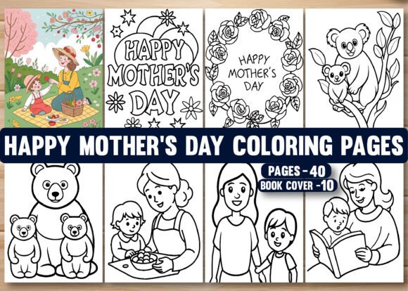 Happy Mother’s Day Coloring Pages