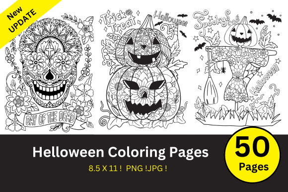 Helloween Coloring Pages for Kids