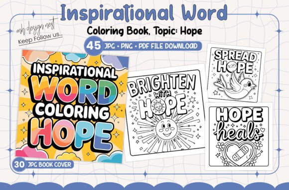 Hope Inspirational Word Coloring Book: A Creative Escape for Adults