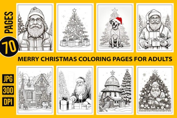 Merry Christmas Coloring Pages for Adults: A Creative Tool for Productivity and Relaxation