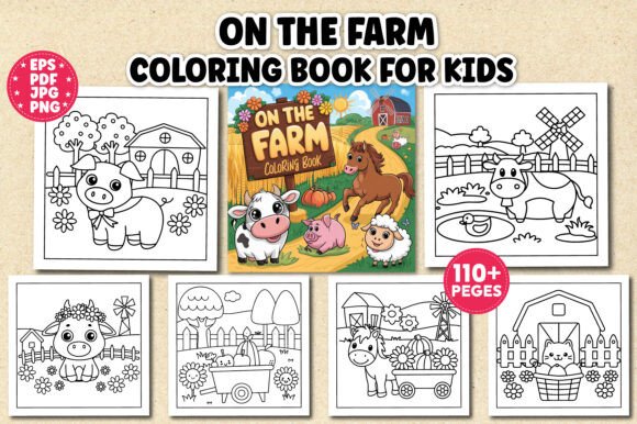 On the Farm Coloring Book for Kids