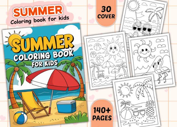 Summer Coloring Book Pages for Kids