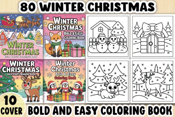 Winter Christmas Coloring Pages Adults: A Festive Creative Activity