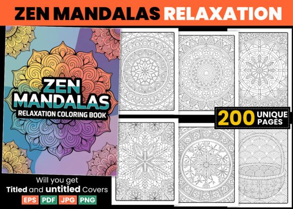 Zen Mandalas Coloring Pages Relaxation